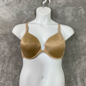 Sweet Nothings Lilyette Women’s Front closure Bra ,Size 42D, Racer Back Beige